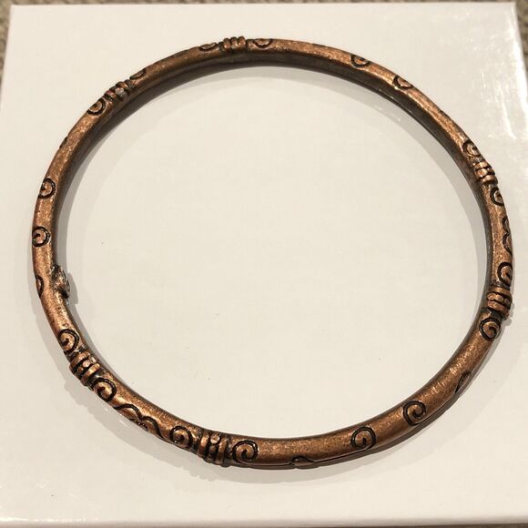 Premier Design Bronze Tone Tribal Ornate Bangle Bracelets - Picture 1 of 5
